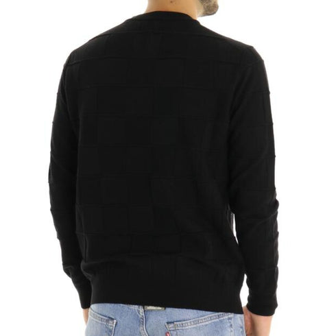 Maglia Uomo girocollo finestrato Nero 39 MASQ- Francavilla Moda