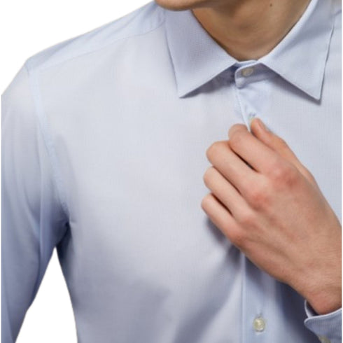 Camicia Uomo Oxford Jacquard traspirante