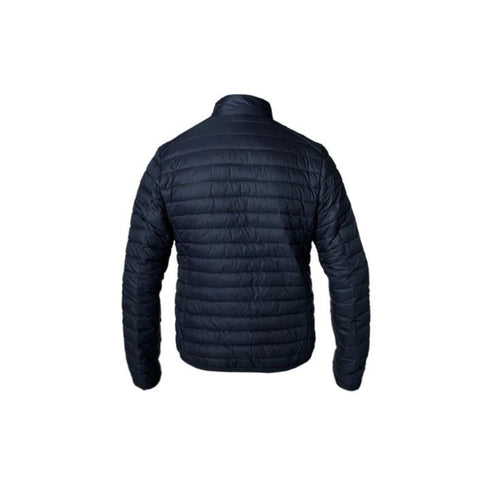 Horizontal quilted men's down jacket