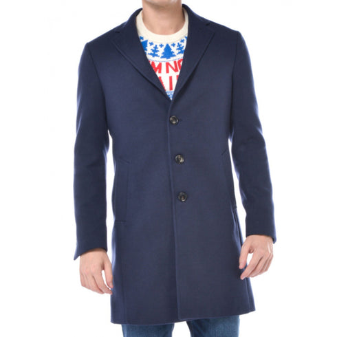 Cappotto Uomo con spacco sul retro Blu Alessandro Gilles- Francavilla Moda