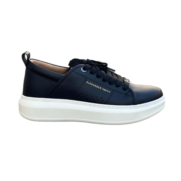 Sneakers Uomo con logo ricamato Nero Alexander Smith- Francavilla Moda