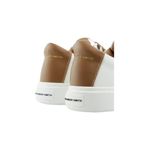 Alexander Smith Sneakers Sneakers Uomo modello London con linguetta e retro in contrasto Bianco ocra P24-ALEXANDER SMITHAZLDM9010-WCN-41 - Francavilla Moda