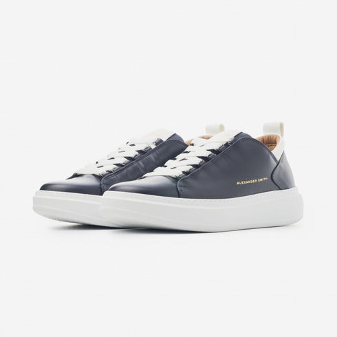 Alexander Smith Sneakers Sneakers Uomo modello Wembley in pelle Blu - Francavilla Moda
