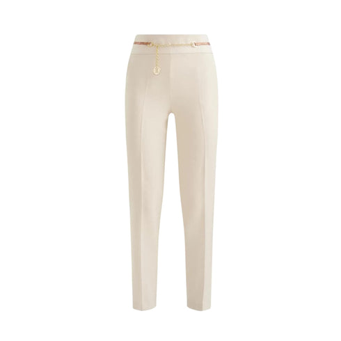 Alviero Martini 1A Classe Pantalone Pantalone Donna slim con zip Panna - Francavilla Moda
