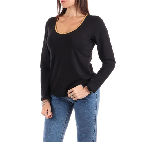 Maglia con collo tondo e maniche lunghe Nero ALVIERO MARTINI- Francavilla Moda