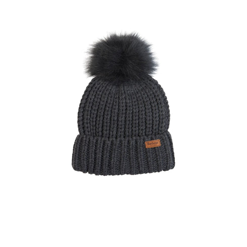 Berretto Donna con pon pon Grigio Barbour- Francavilla Moda