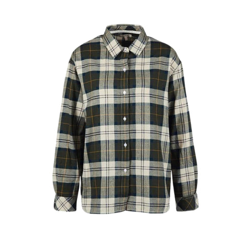 Camicia Donna in cotone spazzolato Verde Barbour- Francavilla Moda