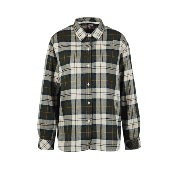 Camicia Donna in cotone spazzolato Verde Barbour- Francavilla Moda