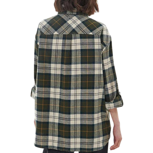 Camicia Donna in cotone spazzolato Verde Barbour- Francavilla Moda