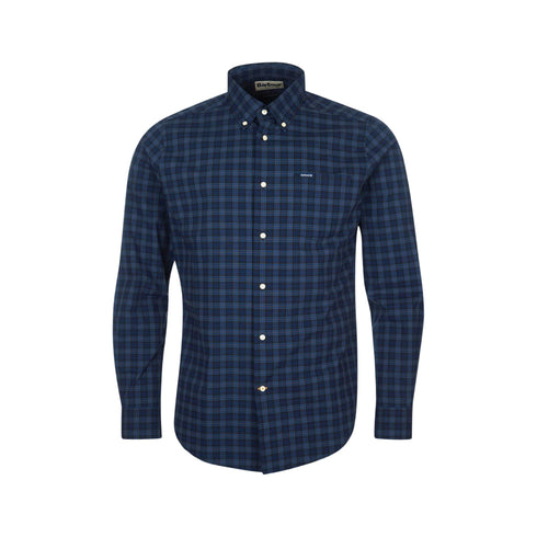Camicia Uomo a quadri Lomond Blu azzurra Barbour- Francavilla Moda