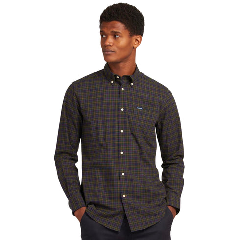 Camicia Uomo a quadri Lomond Blu azzurra Barbour- Francavilla Moda