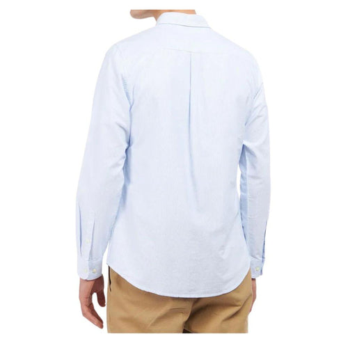 Camicia Uomo con fantasia a righe Celeste Barbour- Francavilla Moda