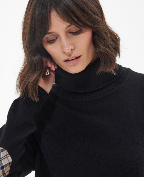 Dolcevita Donna misto lana Pendle Nero Barbour- Francavilla Moda