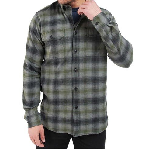 Camicia Uomo con Motivo All Over Verde grigio BARBOUR INTERNATIONAL- Francavilla Moda