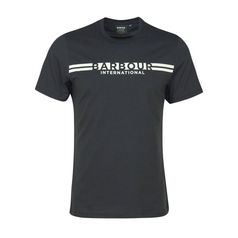 T-shirt Uomo con stampa logo Nero Barbour International- Francavilla Moda