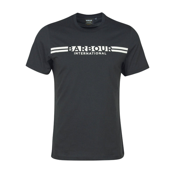 T-shirt Uomo con stampa logo Nero Barbour International- Francavilla Moda