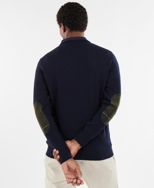 Maglione Uomo Harrow MKN0867 in lana Blu BARBOUR- Francavilla Moda