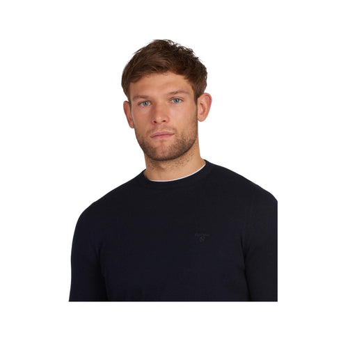 Barbour Pullover Pullover Uomo in cotone morbido e leggero Blu P24-BARBOURMKN1164-NY91-M - Francavilla Moda