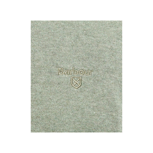 Barbour Pullover Pullover Uomo in cotone morbido e leggero Verde salvia - Francavilla Moda