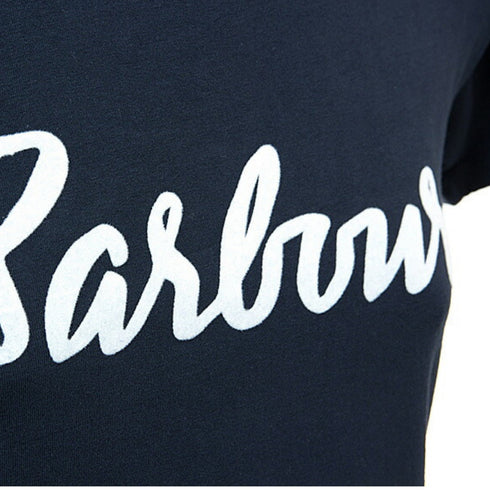 T-shirt Donna Rebecca tee tinta unita stampa logo Rosa BARBOUR- Francavilla Moda