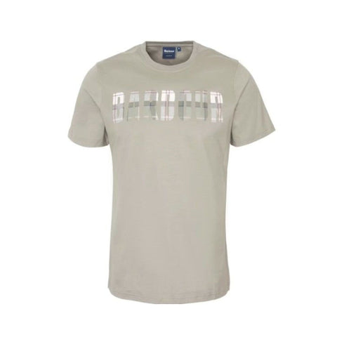 Barbour T-Shirt T-shirt Uomo con logo con stampa scozzese Verde - Francavilla Moda