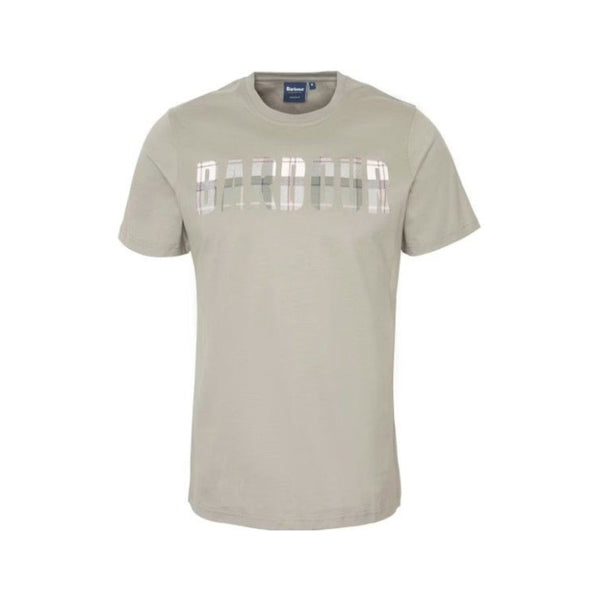 Barbour T-Shirt T-shirt Uomo con logo con stampa scozzese Verde - Francavilla Moda