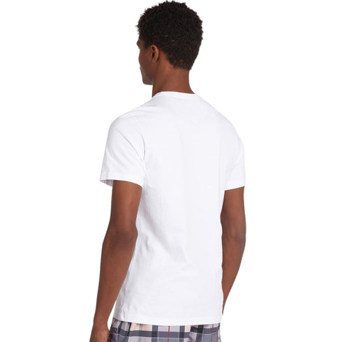 Barbour T-Shirt T-shirt Uomo modello Aboyne sportiva Bianco P24-BARBOURMTS0670-WH11-M - Francavilla Moda