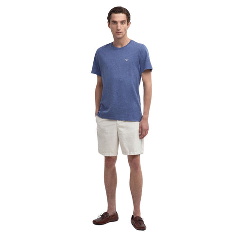 Barbour T-Shirt T-shirt Uomo modello Aboyne sportiva Celeste - Francavilla Moda