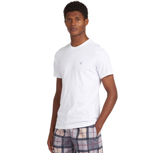 Barbour T-Shirt T-shirt Uomo modello Aboyne sportiva Bianco P24-BARBOURMTS0670-WH11-M - Francavilla Moda