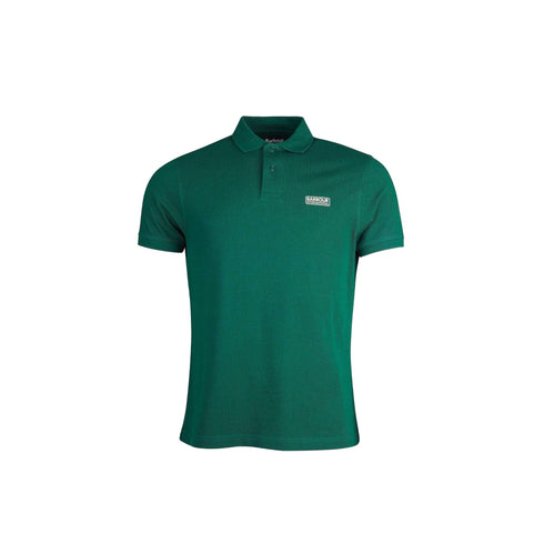 Polo uomo con logo a stampa frontale Verde BARBOURINTERNATIONAL- Francavilla Moda