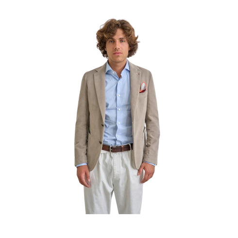 Bharnaba Giacche Giacca Uomo taglio dritto con taschino Sabbia A23-BHARNABAR7002LIBIA-SABBIA-48 - Francavilla Moda