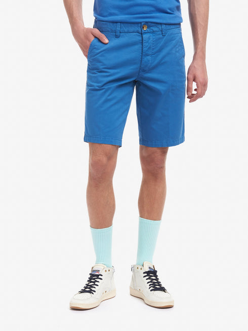 Bermuda Uomo 21SBLUP02243 in cotone Azzurro BLAUER- Francavilla Moda