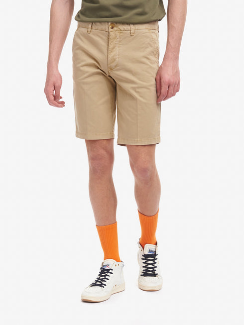 Bermuda Uomo 21SBLUP02243 in cotone Beige BLAUER- Francavilla Moda
