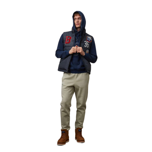 Blauer Piumino smanicato Gilet Uomo con patch Jackson Blu - Francavilla Moda