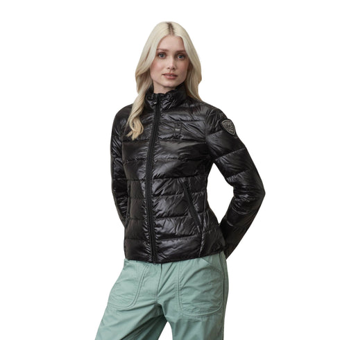 Blauer Piumino corto Piumino Donna corto senza cappuccio Nero - Francavilla Moda