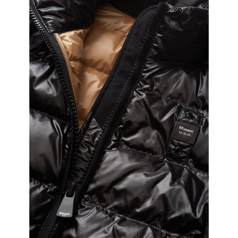 Blauer Piumino corto Piumino Donna corto senza cappuccio Nero - Francavilla Moda