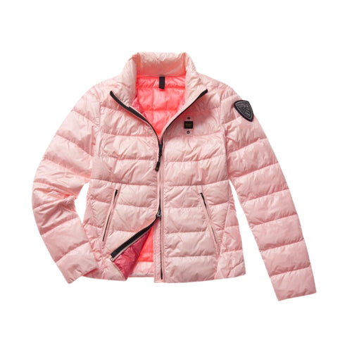 Piumino donna Ella in nylon lucido Rosa Blauer- Francavilla Moda