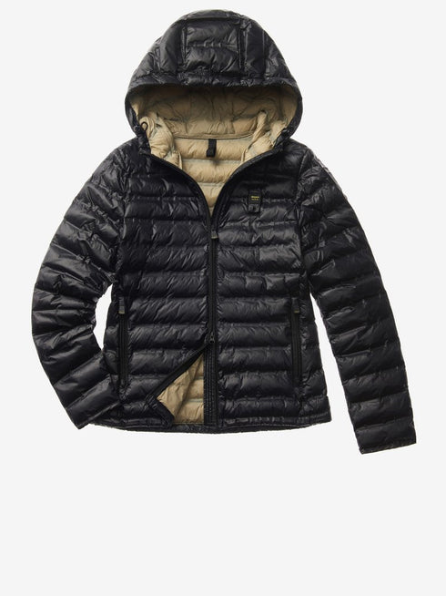 Piumino donna imbottitura Eco Sophie Nero Blauer- Francavilla Moda