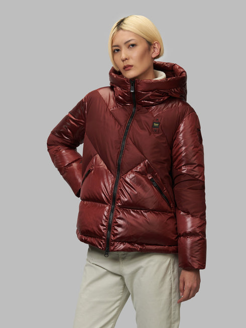 Piumino Donna JOANNE a linee geometriche Chianti BLAUER- Francavilla Moda