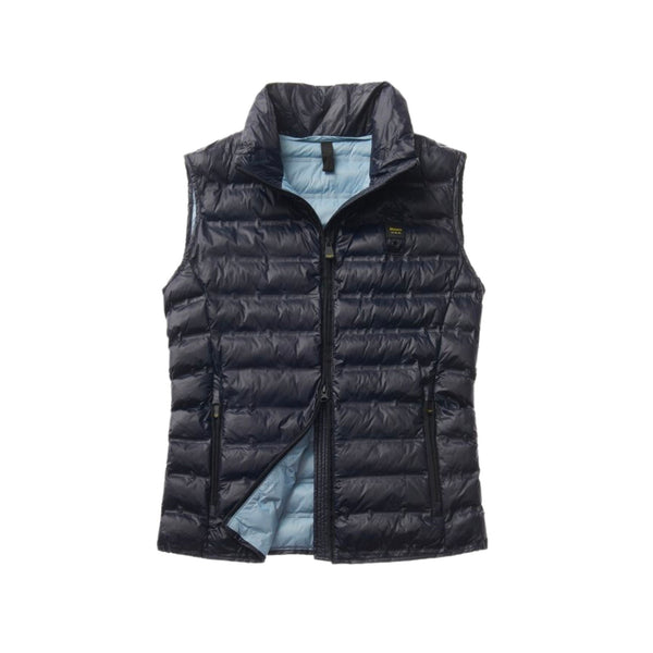 Piumino smanicato Donna Grace antivento Nero Blauer- Francavilla Moda