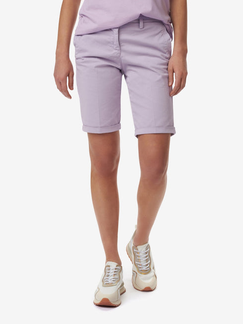 Shorts Donna in cotone con tasche all'americana Lilla BLAUER- Francavilla Moda