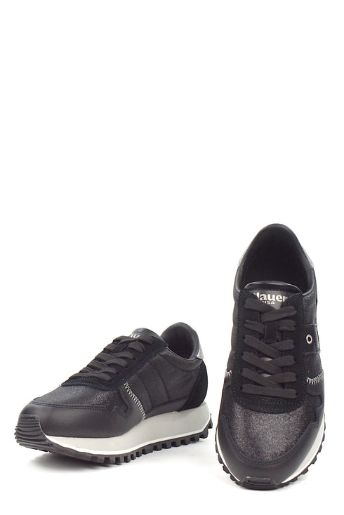 Sneakers Donna basse Millen Nero Blauer- Francavilla Moda