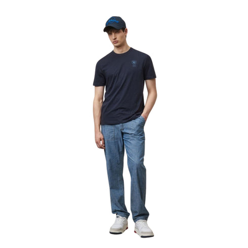 Blauer T-Shirt T-shirt Uomo con scudo sur ton Blu P24-BLAUERBLUH02143004547-888-M - Francavilla Moda