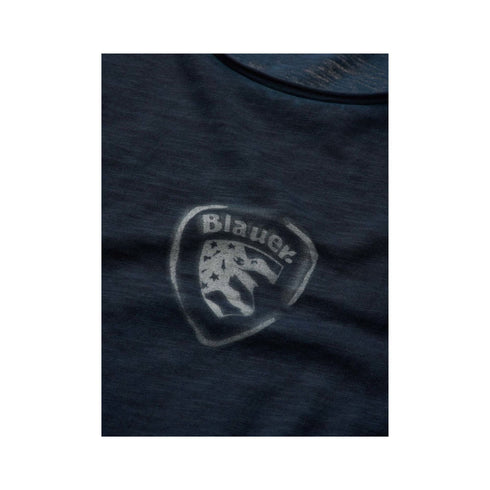 Blauer T-Shirt T-shirt Uomo in tessuto fiammato Blu P24-BLAUERBLUH02345006890-888-M - Francavilla Moda