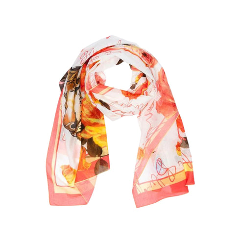 BLUGIRL Foulard Foulard Donna fantasia tigre Arancione - Francavilla Moda