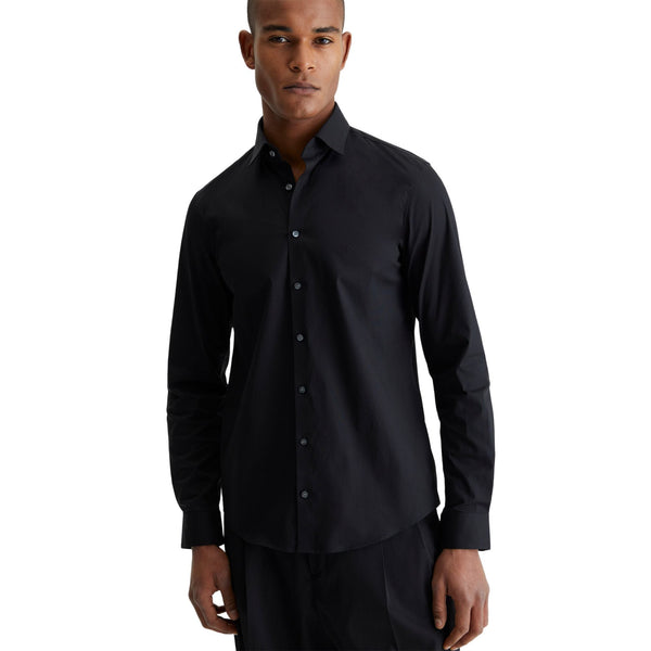 Calvin Klein Camicia elegante Camicia Uomo classica in tinta unita Nero - Francavilla Moda