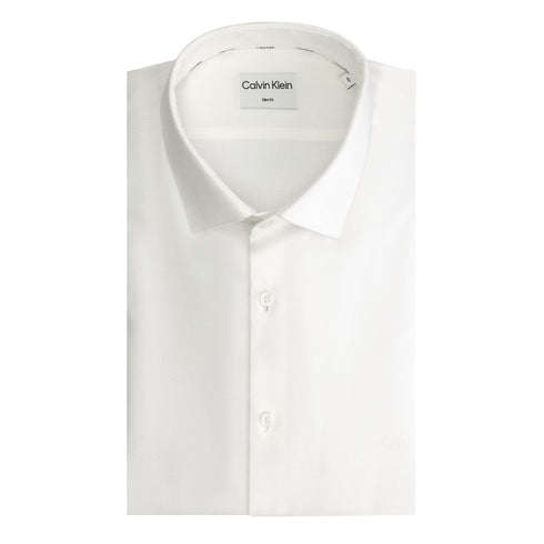 Calvin Klein Camicia Camicia Uomo slim con colletto classico Bianco - Francavilla Moda