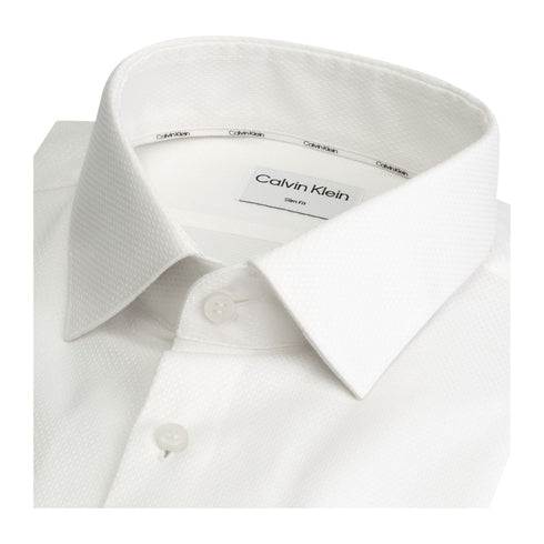 Calvin Klein Camicia Camicia Uomo slim con colletto classico Bianco - Francavilla Moda