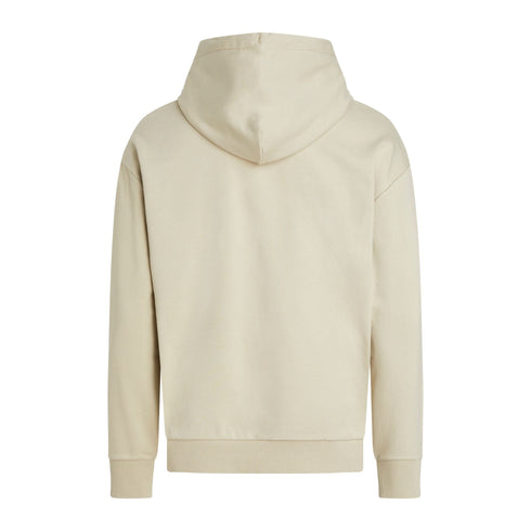 Calvin Klein Felpa con cappuccio Felpa Uomo con logo stampato Beige - Francavilla Moda