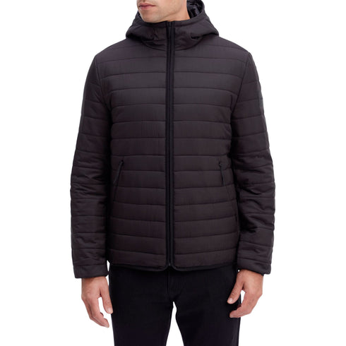 Calvin Klein Piumino corto Piumino Uomo corto con cappuccio fisso Nero - Francavilla Moda